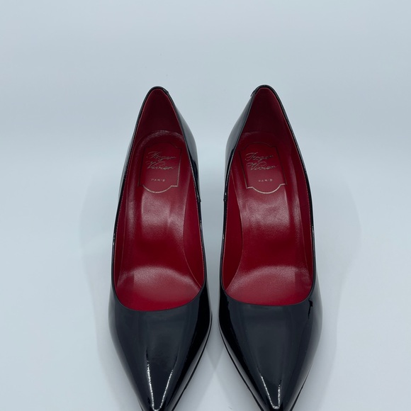 Roger Vivier Black and Red Stiletto Heels - Picture 2 of 6